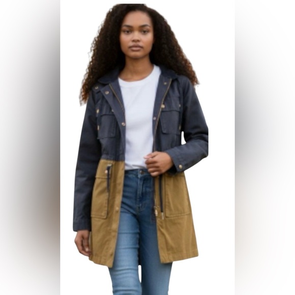 J. Crew Jackets & Blazers - J. Crew waxed cotton canvas color block barn jacket size XXS